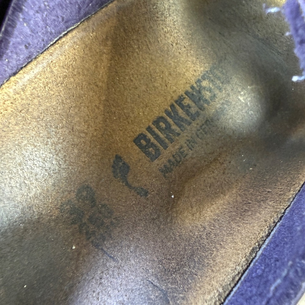 Birkenstock Arizona Patent Slide Sandals in Purple - Picture 6 of 10
